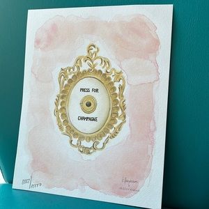 New exclusive Jilly Box “Press for Champagne” print.  💜 Free Shipping!